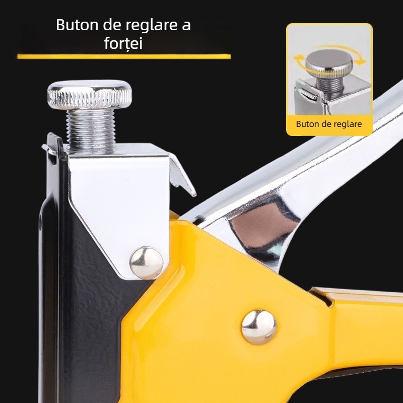 Pistol de cuie manual 3 în 1 pentru tâmplărie și mobilier