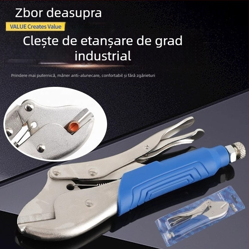 Overflight VRT-102 Clește pentru sigilarea conductelor de cupru ale frigiderului, montaj și întreținere (3-10 mm)