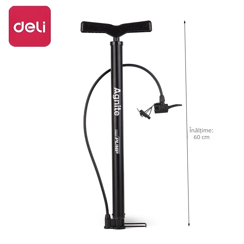 Angnet pompă de aer pentru vehicule electrice și biciclete, pompă de înaltă presiune cu țeavă din oțel groasă, pentru baschet, baloane și fotbal