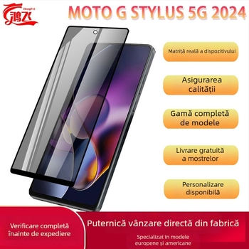 Protector de ecran din sticlă securizată pentru Moto G Stylus5G 2024, cu protecție a intimității