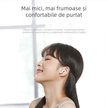 Căști Bluetooth true wireless pentru bărbați și femei, latență scăzută pentru esports, Bluetooth 5.0, design semi-in-ear, stereo, compatibile cu Apple, Vivo, Xiaomi, Oppo