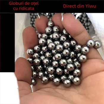 Fără marcă, bile din oțel inoxidabil lustruite pentru praștie, dimensiuni 6, 7, 8, 9, 10 și 12 mm