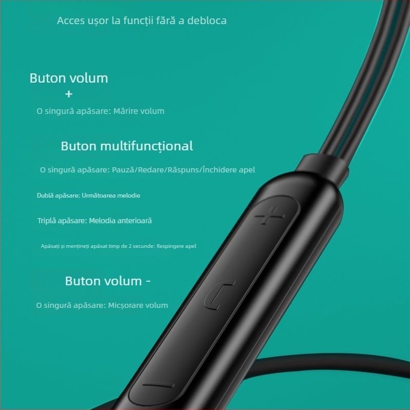 Căști Type-C cu cablu, cu sunet digital și control pe cablu, compatibile cu Apple iPhone 15/16, Huawei și telefoane Android