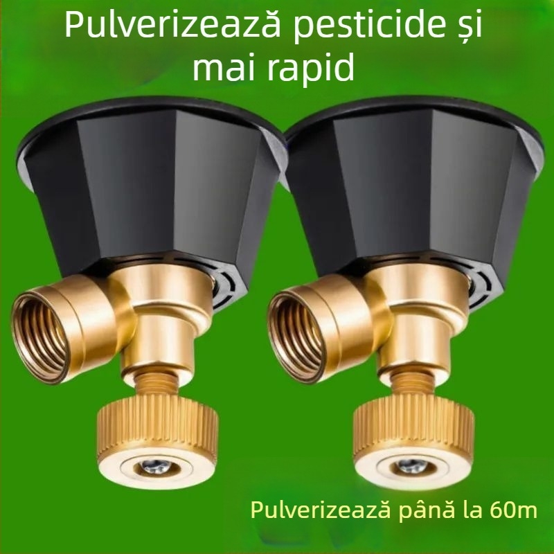 Duză de pulverizare atomizantă pentru agricultură, duză reglabilă din cupru pur pentru presiune înaltă, pulverizator cu motor rezistent la vânt