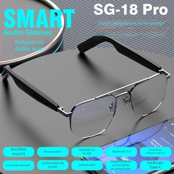 SG15PRO Ochelari de soare cu Bluetooth – Cască multifuncțională pentru muzică și apeluri, stereo