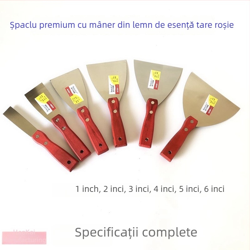 Cuțit de ipsos cu lamă din oțel inoxidabil și mâner din lemn