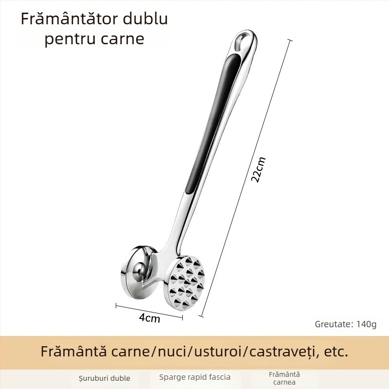 Ciocan pentru carne din oțel inoxidabil, pentru fragare și pentru fripturi, bucătărie și uz profesional