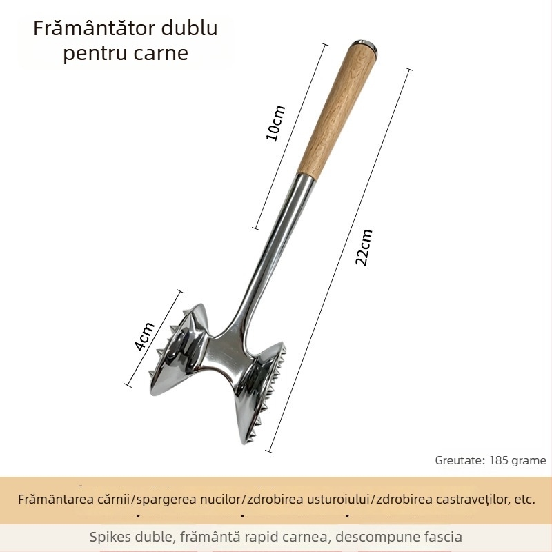 Ciocan pentru carne din oțel inoxidabil, pentru fragare și pentru fripturi, bucătărie și uz profesional