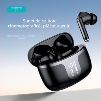 Căști Bluetooth S48 fără fir, TWS5.3, muzică sport, stil gaming, adevărat fără fir