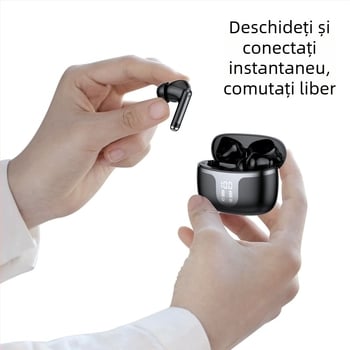 Căști Bluetooth S48 fără fir, TWS5.3, muzică sport, stil gaming, adevărat fără fir