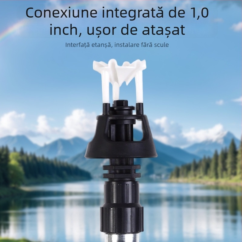 Cap de aspersor rotativ 360°, rezistent la nisip, pentru irigarea grădinilor și gazonelor