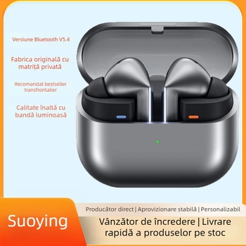 Căști wireless TWS cu anulare activă a zgomotului pentru Samsung Galaxy Buds3 Pro, Bluetooth 5.0, IPX7 rezistente la apă, autonomie baterie 4-8 ore, carcasă PC+ABS, culori Quicksand White și Interstellar Silver