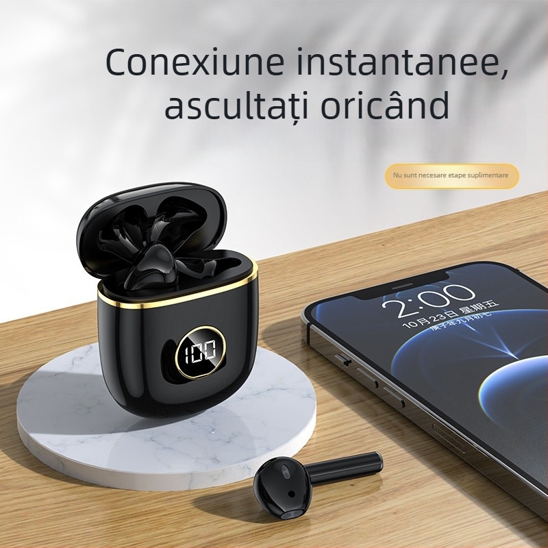 X88 Căști Bluetooth, Anulare zgomot, In-Ear, Ambalaj original sigilat, Capacitate mare a bateriei, Durată lungă de viață a bateriei