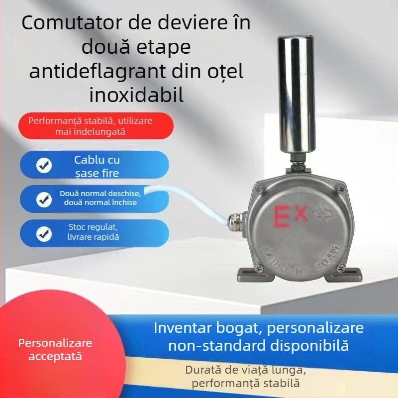 Comutator de aliniere în două etape din oțel inoxidabil 316, HFKPT1-12-30, dispozitiv de protecție pentru banda transportoare