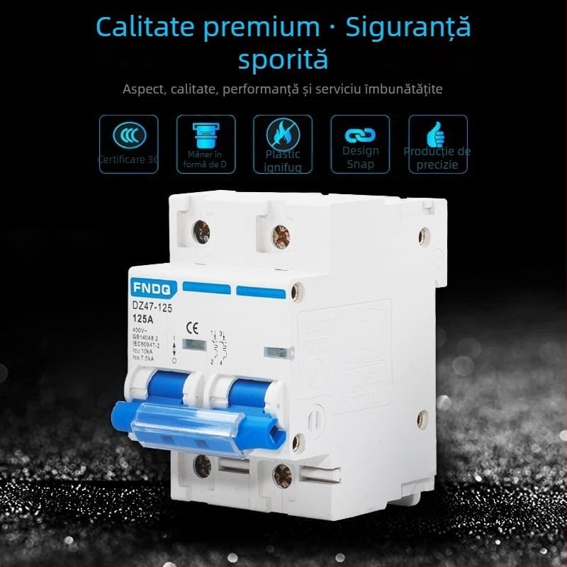 Funeng DZ47-125 întrerupător miniatural pentru joasă tensiune, protecție la suprasarcină