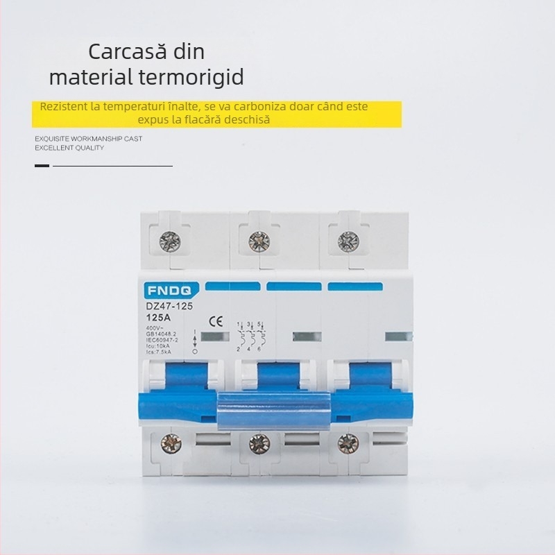 Funeng DZ47-125 întrerupător miniatural pentru joasă tensiune, protecție la suprasarcină