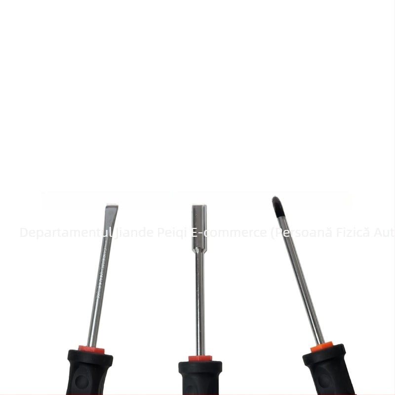 Set de șurubelnițe cu capete plate și crucișate, din oțel crom-vanadiu