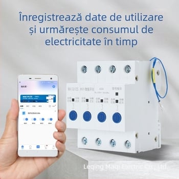 Întrerupător WiFi inteligent cu control de la distanță prin telefon, întrerupător temporizator wireless cu patru canale, control vocal