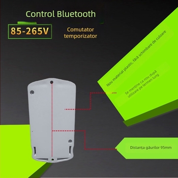 Temporizator LED Bluetooth cu control inteligent, 30A, fază monofazică, întrerupător wireless, AC85-220V