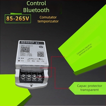 Temporizator LED Bluetooth cu control inteligent, 30A, fază monofazică, întrerupător wireless, AC85-220V