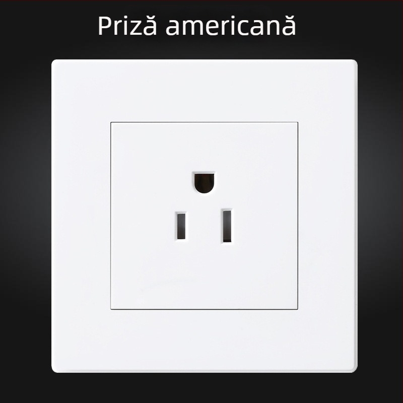Priză de perete, standard american 5-15R, panou tip 86, 110V, 15A