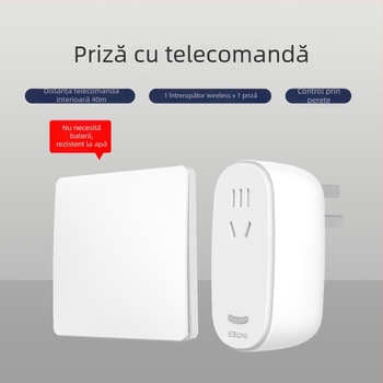 EBELONG întrerupător wireless cu energie cinetică, panou Shenghui Country Garden, fără cabluri, telecomandă, alimentare proprie pentru uz casnic