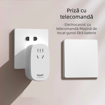 EBELONG întrerupător wireless cu energie cinetică, panou Shenghui Country Garden, fără cabluri, telecomandă, alimentare proprie pentru uz casnic
