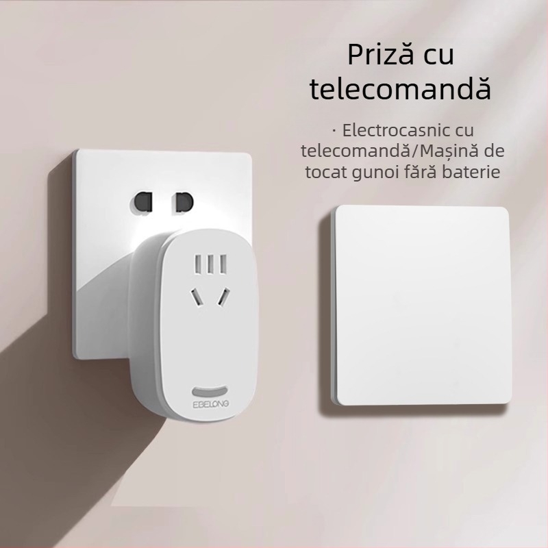 EBELONG întrerupător wireless cu energie cinetică, panou Shenghui Country Garden, fără cabluri, telecomandă, alimentare proprie pentru uz casnic