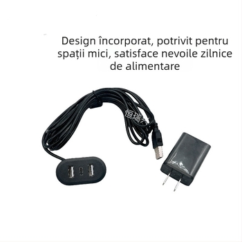 Mini încărcător USB încorporat pentru mobilier inteligent – interfață de încărcare USB pentru mobilier
