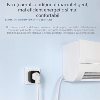 Tuya App priză inteligentă pentru aer condiționat cu control de temperatură prin Wi‑Fi și statistici de consum, 16A Xiaodu difuzor