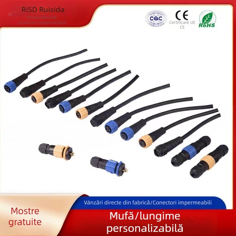Conector M20 impermeabil cu blocare automată, terminal de conectare și conector aerian