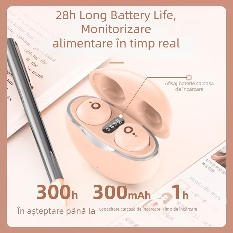 S800 căști Bluetooth pentru somn, compacte, fără fir, pentru alergare, autonomie lungă a bateriei