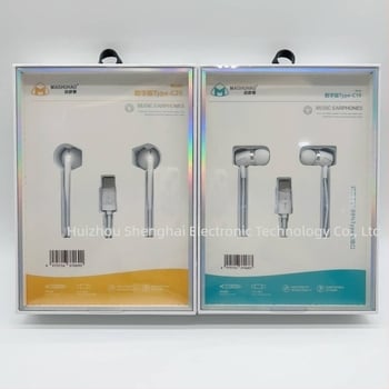 Căști in-ear cu fir Type-C, cip digital și control pe cablu, complet compatibile