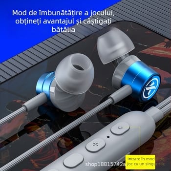 Cool Ergou Keg căști de gaming, cablu 3.5 Type-C, in-ear, cu microfon, sunet de înaltă calitate