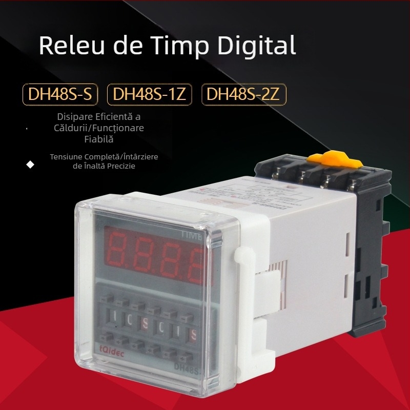 DH48S-S releu de timp, controler ciclic de timp, 1Z/2Z, afișaj digital, întârziere, 12V/24V/220V