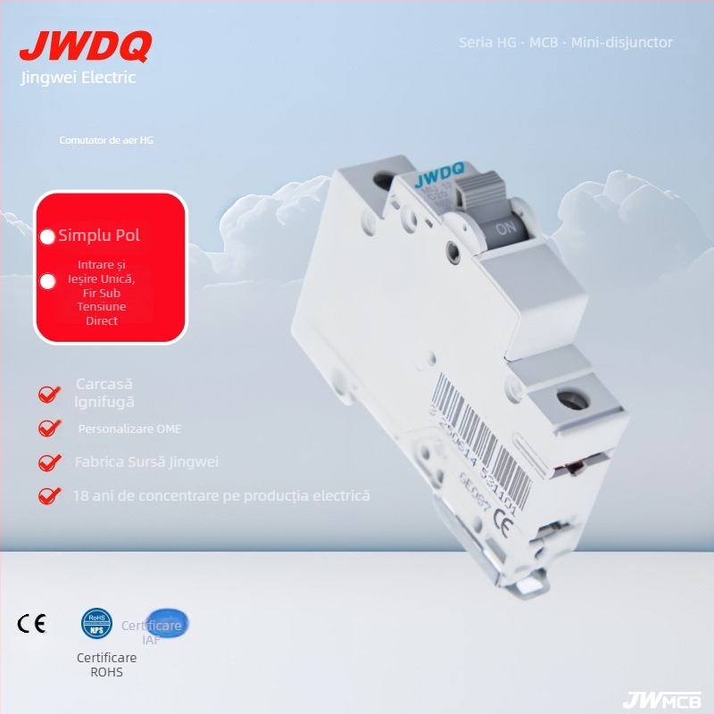 Jw-Hg întrerupător de circuit miniatural, pol unic, tip Hager