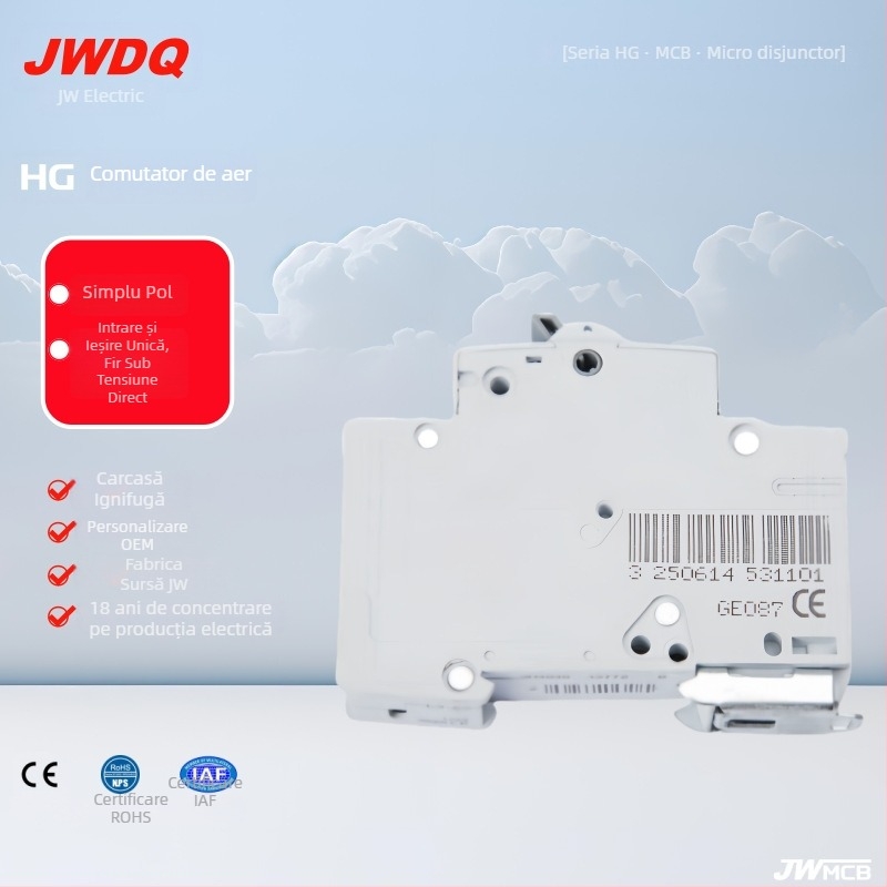 Jw-Hg întrerupător de circuit miniatural, pol unic, tip Hager