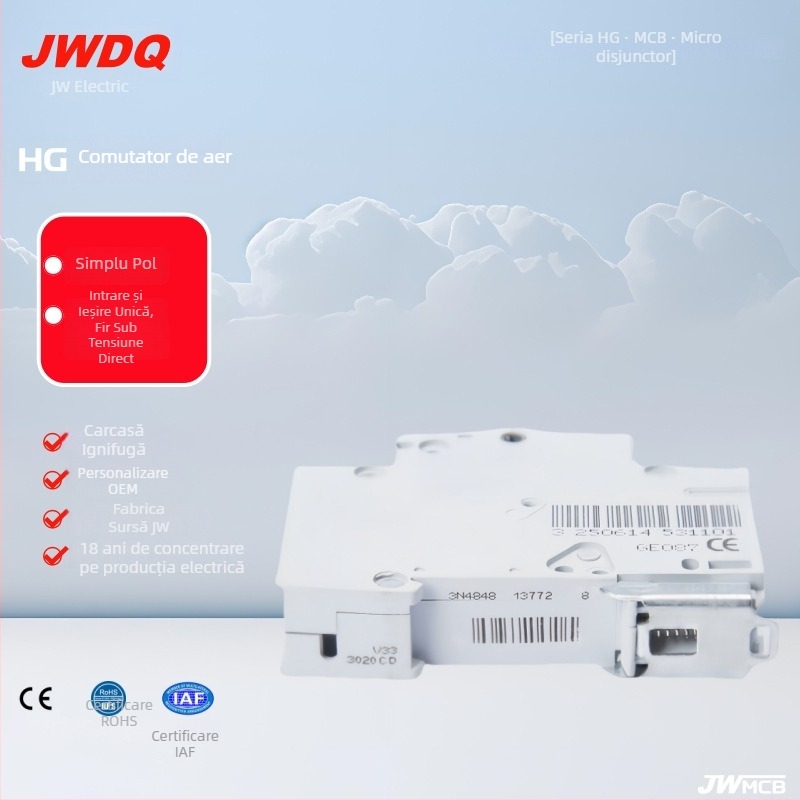 Jw-Hg întrerupător de circuit miniatural, pol unic, tip Hager