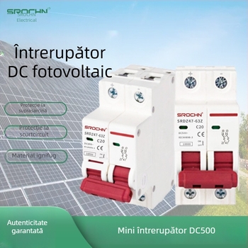 Intrerupător de circuit DC pentru distribuție PV, întrerupător aer, 2P, 40A/63A, DC 500–1000 V