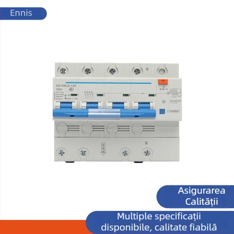 Chint întrerupător miniatural pentru curent de scurgere DZ158LE-125 1P+N 2P 3P+N 4P 63/100-125A