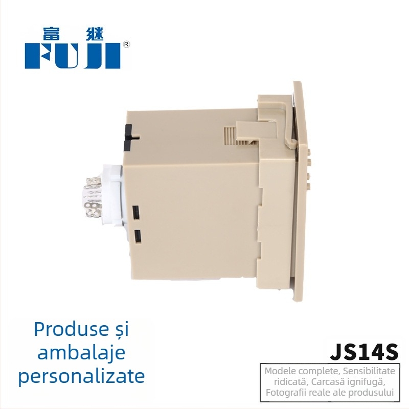 JS14S/999S.999M releu temporizator cu afișaj digital, aliaj argintiu