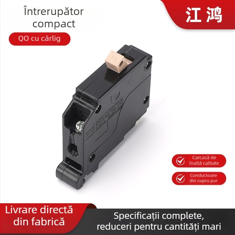Intrerupător de circuit miniatural tip QO, montaj plug-in, cu cârlig THQL 1P2P3P