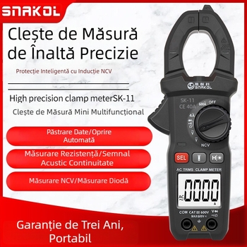 Multimetru cu clemă Spike SK-11, automat, inteligent, înaltă precizie, universal, instrument multifuncțional pentru electricieni