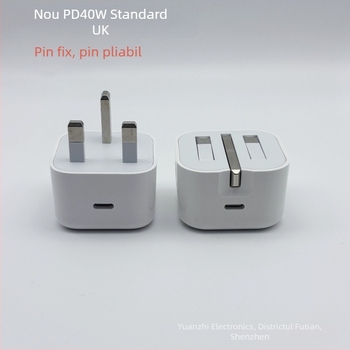 Încărcător PD40W Apple 17, Type-C, priză UK/EU/US – încărcare rapidă
