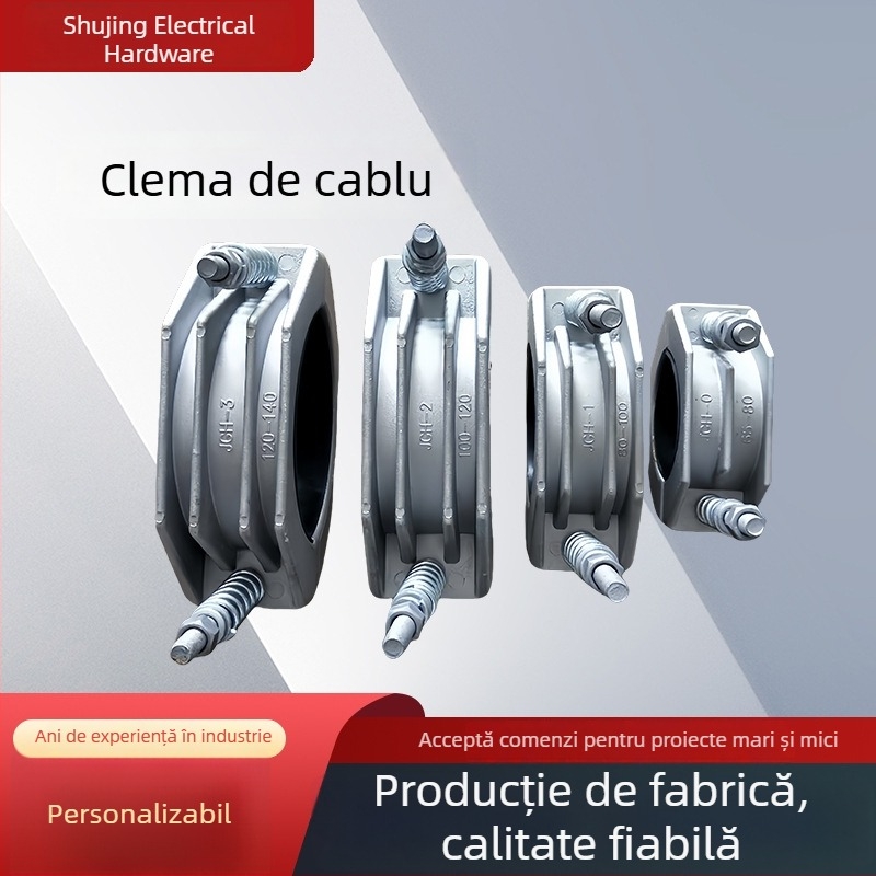 Colier de cablu din aliaj de aluminiu, JGH-1, pentru linii de alimentare
