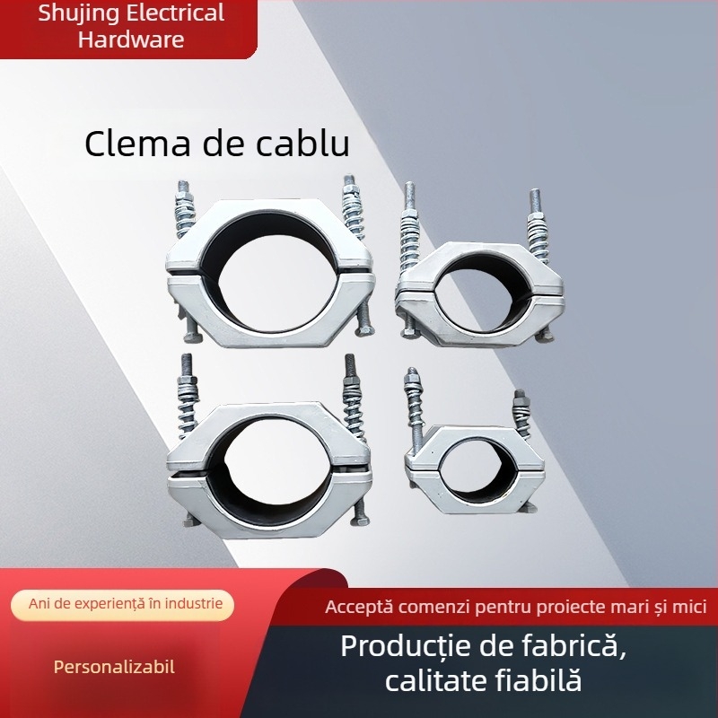 Colier de cablu din aliaj de aluminiu, JGH-1, pentru linii de alimentare