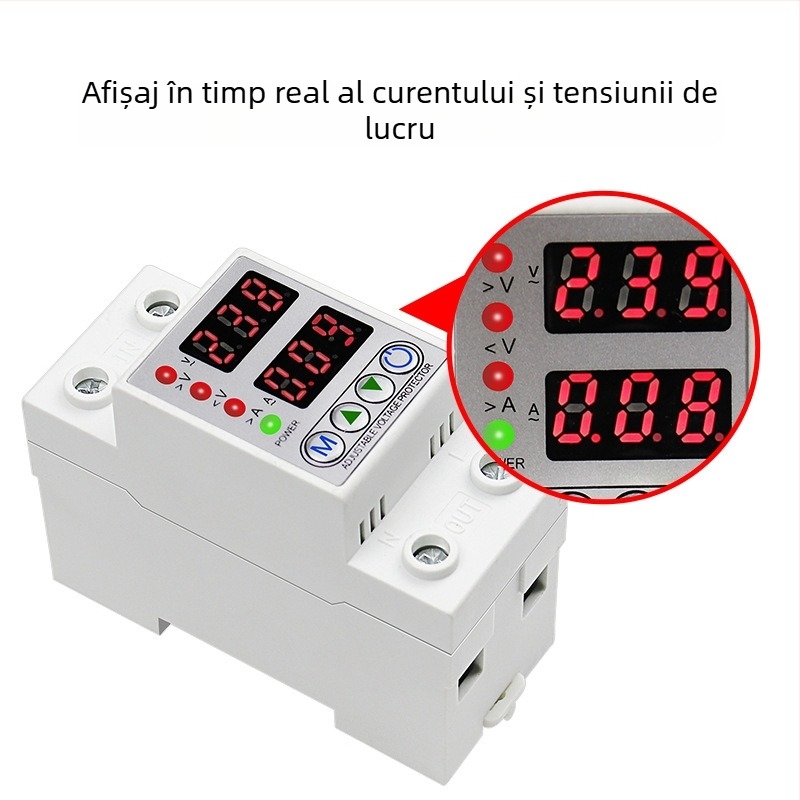 Protecție supratensiune și subtensiune cu afișaj dual, limită de curent reglabilă AVP-40A 63A