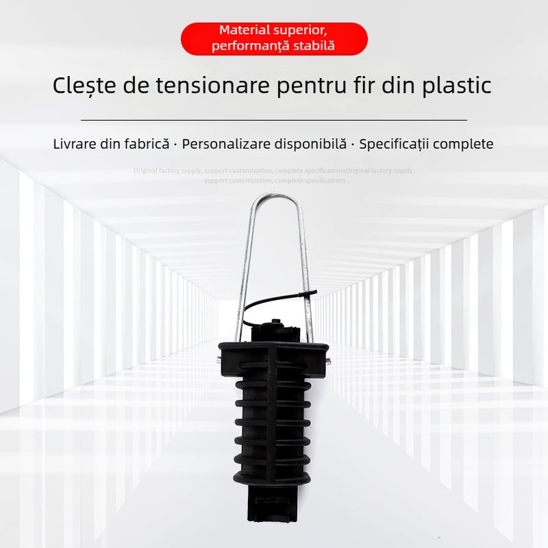 Clemă de tensiune din plastic pentru cabluri de alimentare, clemă în formă de pană
