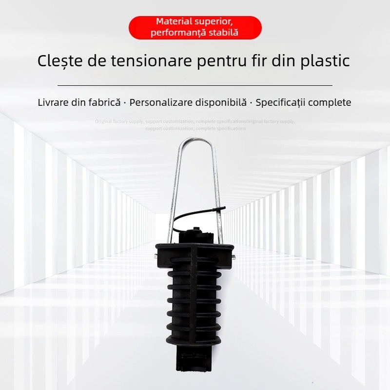 Clemă de tensiune din plastic pentru cabluri de alimentare, clemă în formă de pană