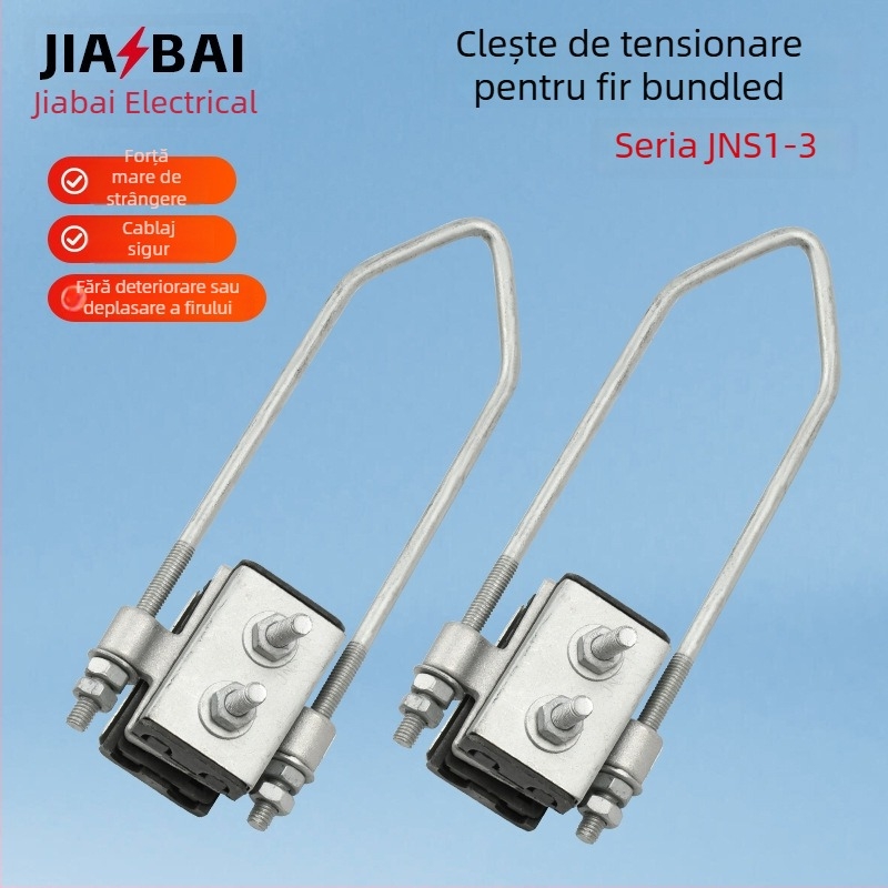 Coliere de tensiune în grup pentru conductoare cu 2 sau 4 nuclee, fitinguri electrice, cleme izolate de fixare a tensiunii
